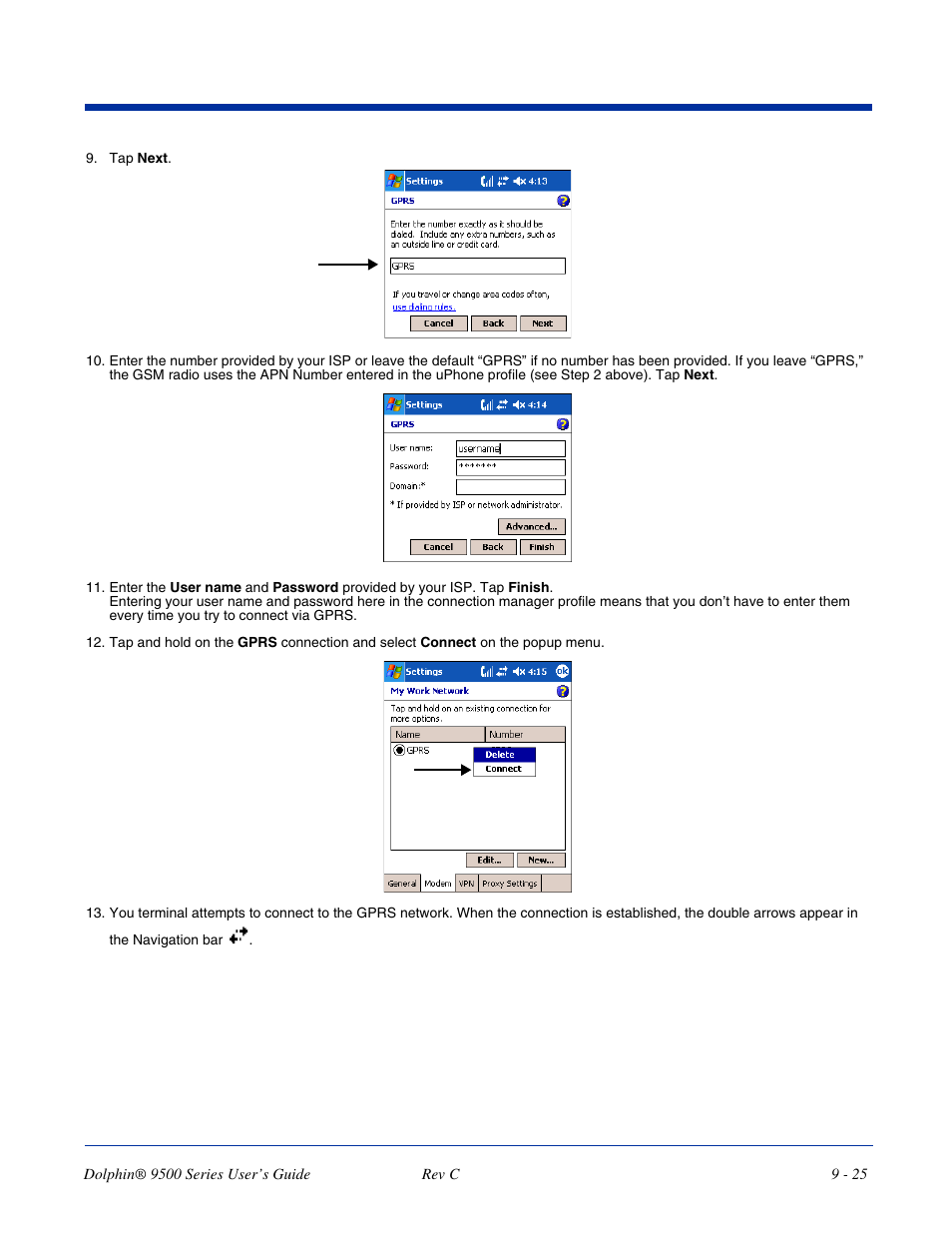 Dolphin Peripherals 9500 User Manual | Page 185 / 264