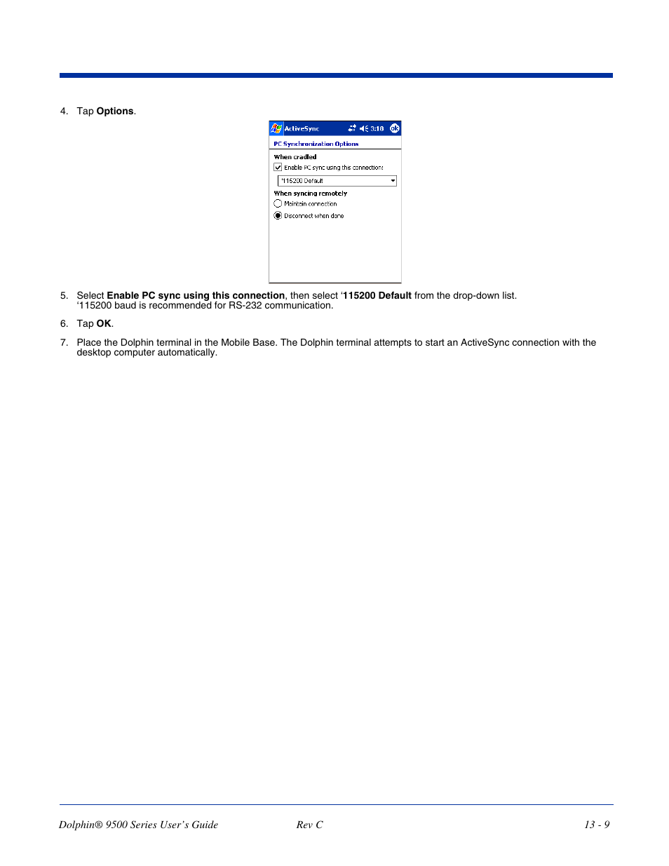 Dolphin Peripherals 9500 User Manual | Page 233 / 264