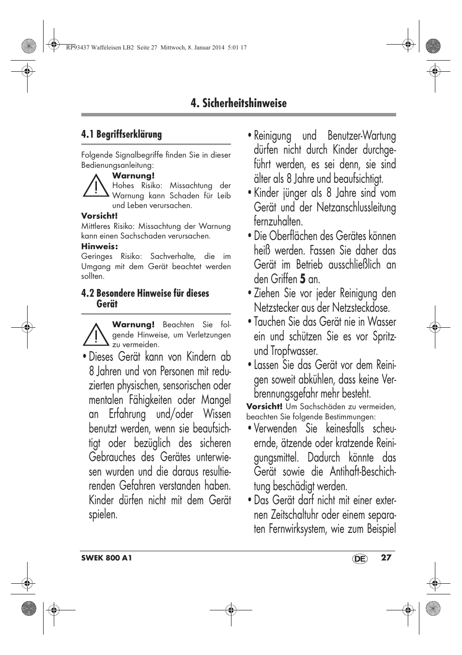 Silvercrest SWEK 800 A1 User Manual | Page 29 / 50