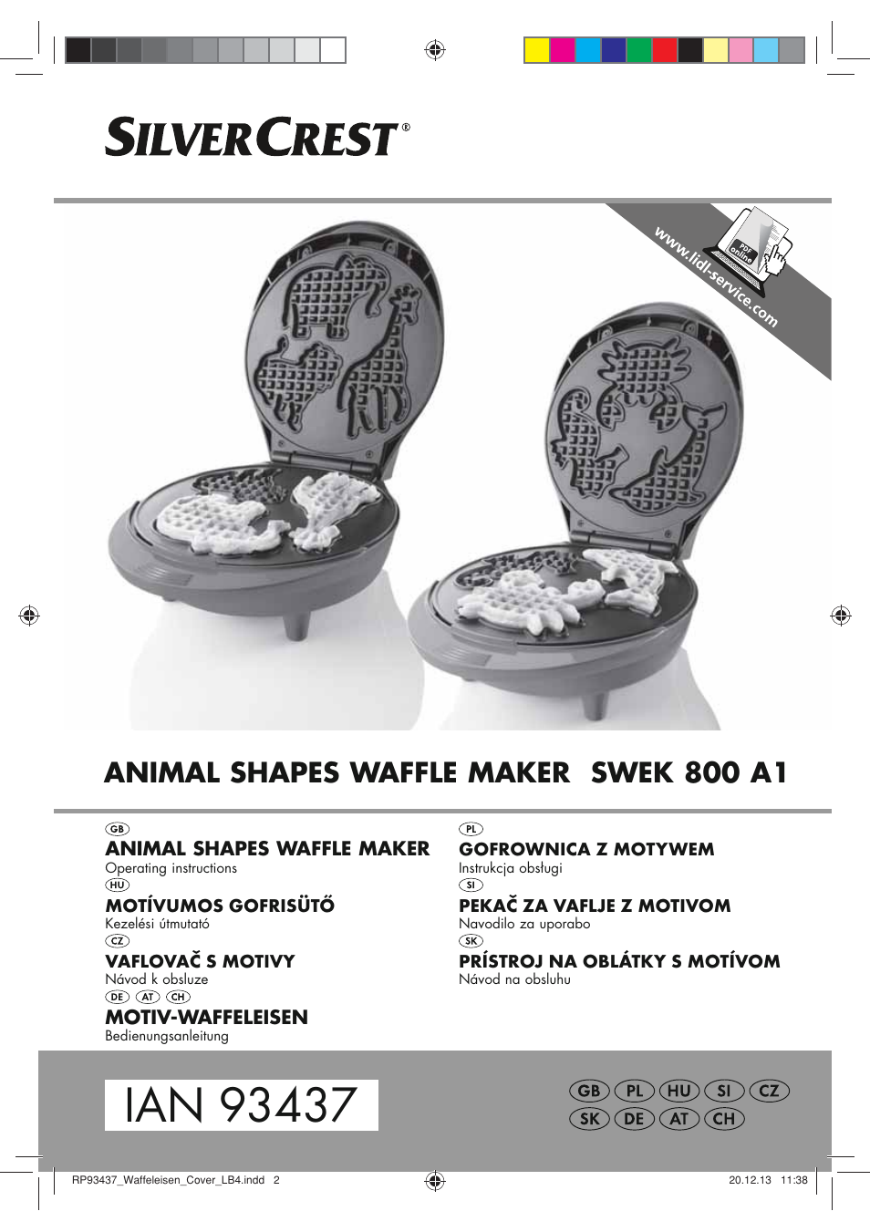 Silvercrest SWEK 800 A1 User Manual | 78 pages