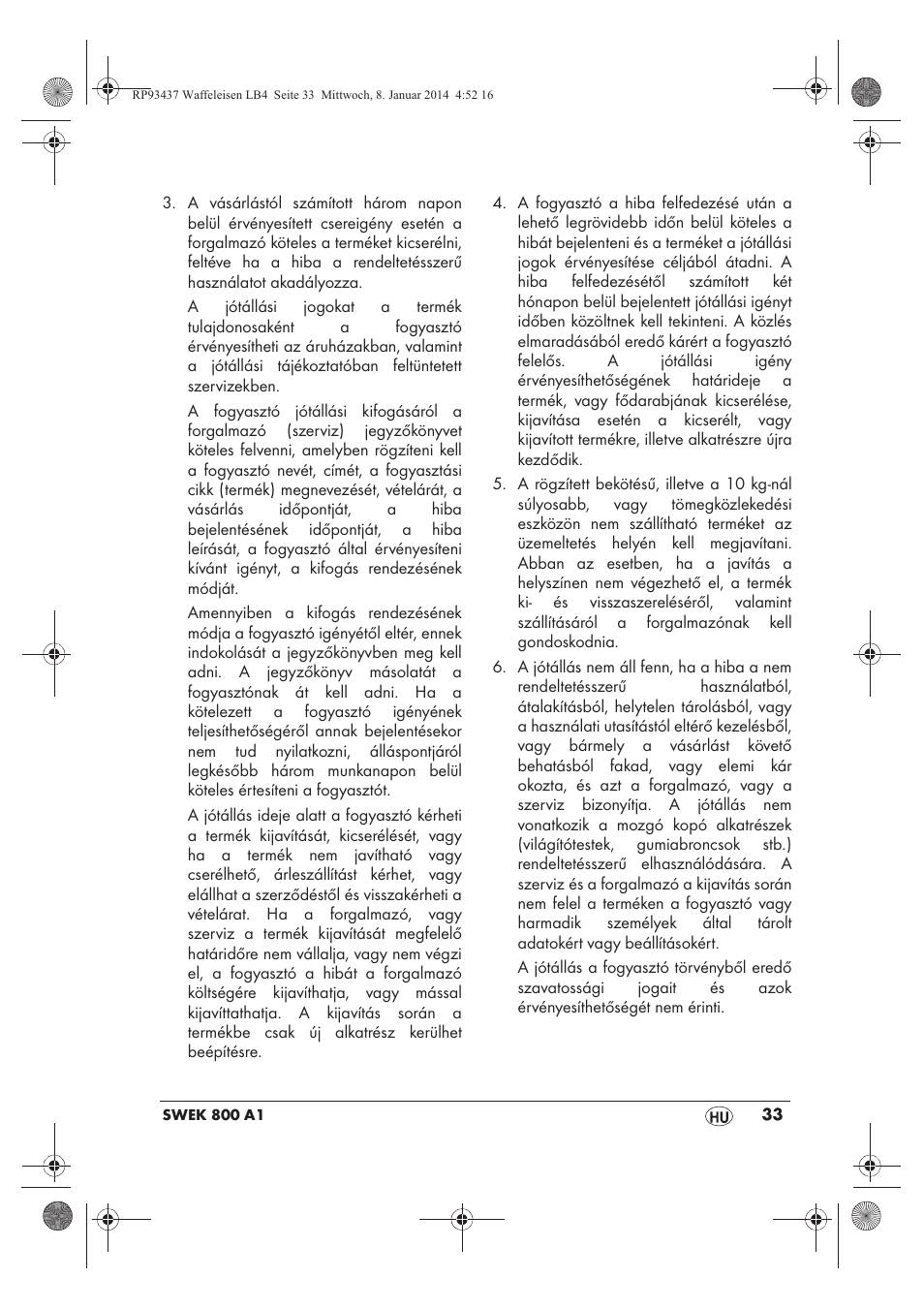 Silvercrest SWEK 800 A1 User Manual | Page 35 / 78