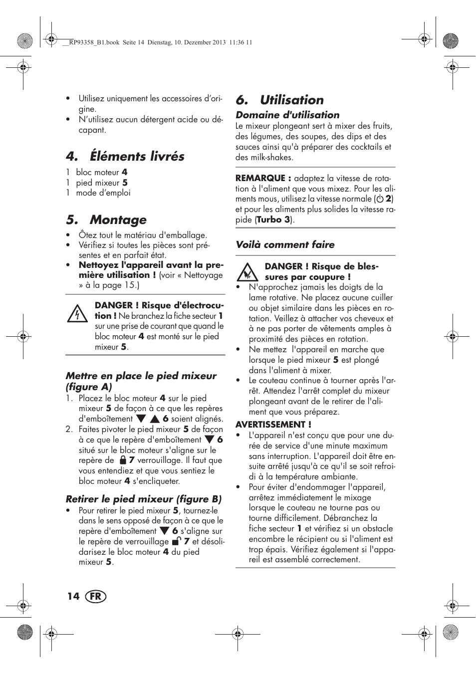 Éléments livrés, Montage, Utilisation | Silvercrest SSM 300 A1 User Manual | Page 16 / 46