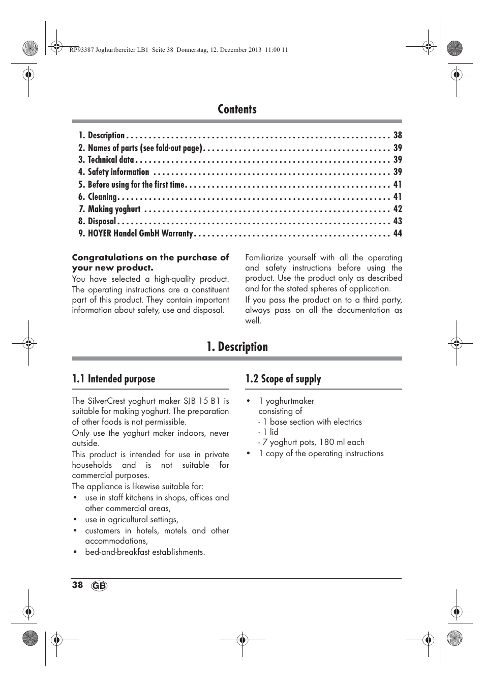 Silvercrest SJB 15 B1 User Manual | Page 40 / 50