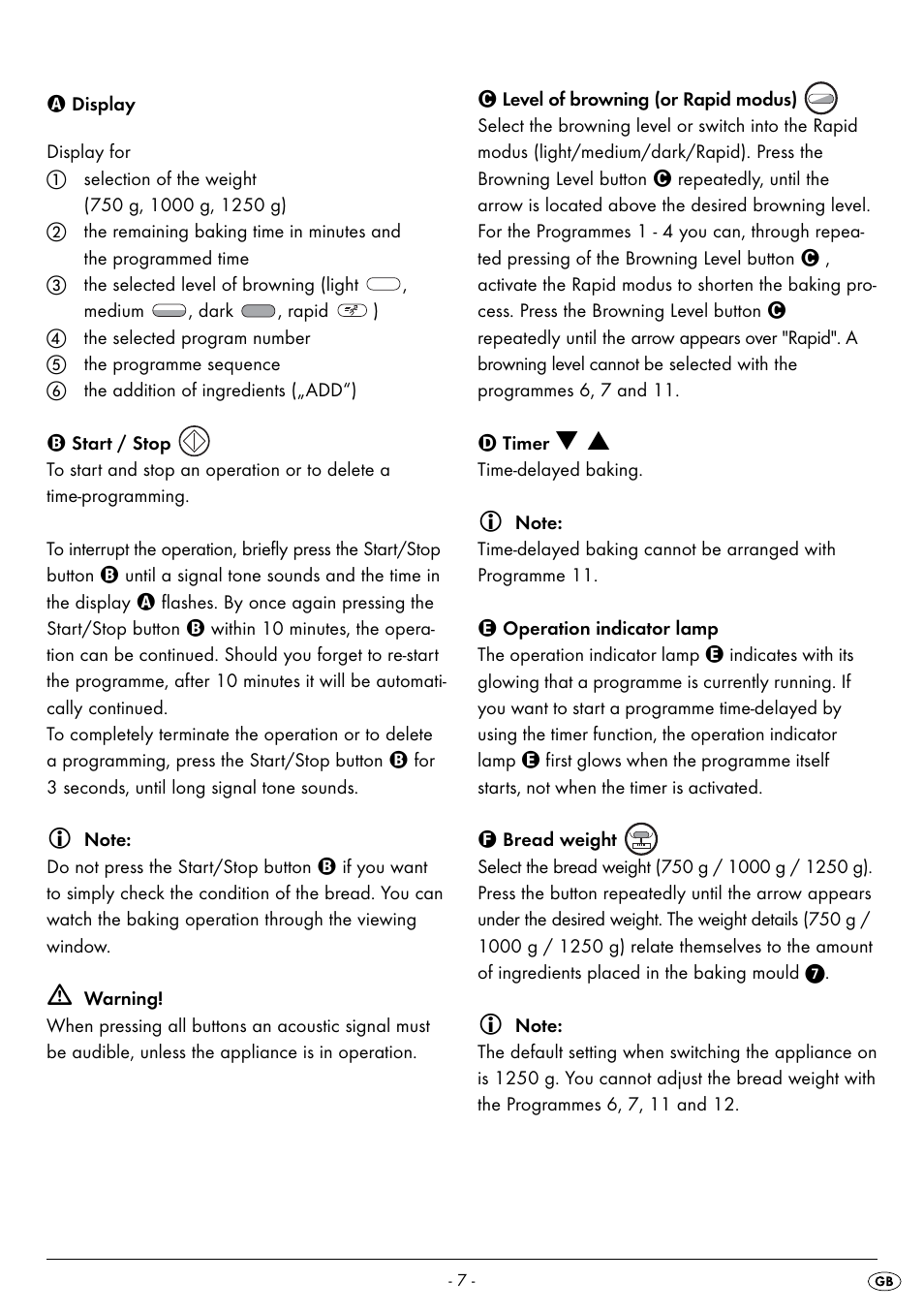 Silvercrest BREAD MAKER SBB 850 A1 User Manual | Page 10 / 160