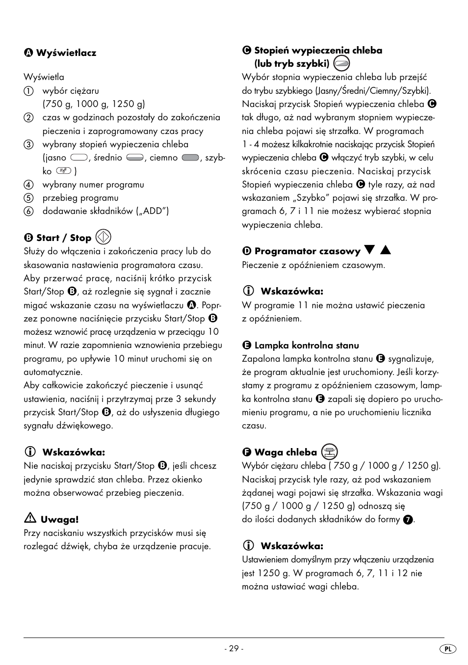 Silvercrest BREAD MAKER SBB 850 A1 User Manual | Page 32 / 160