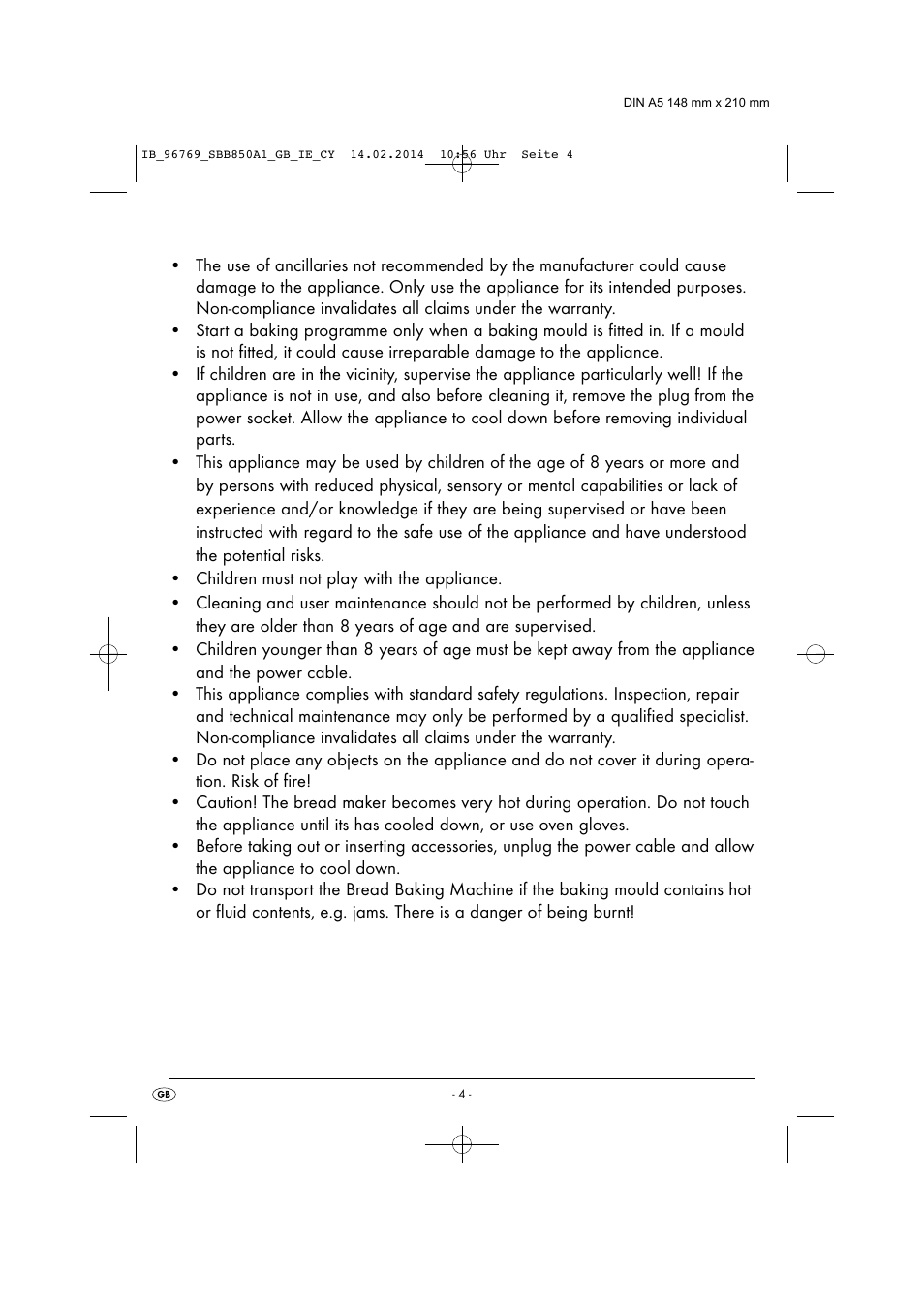Silvercrest BREAD MAKER SBB 850 A1 User Manual | Page 7 / 160