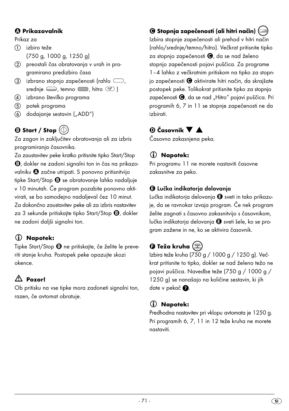 Silvercrest BREAD MAKER SBB 850 A1 User Manual | Page 74 / 160