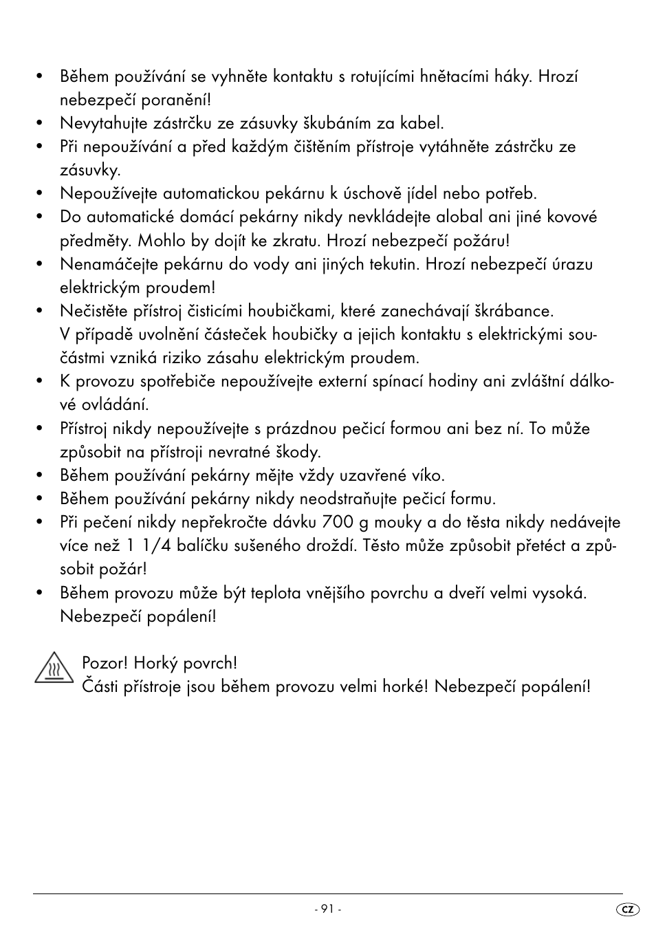 Silvercrest BREAD MAKER SBB 850 A1 User Manual | Page 94 / 160