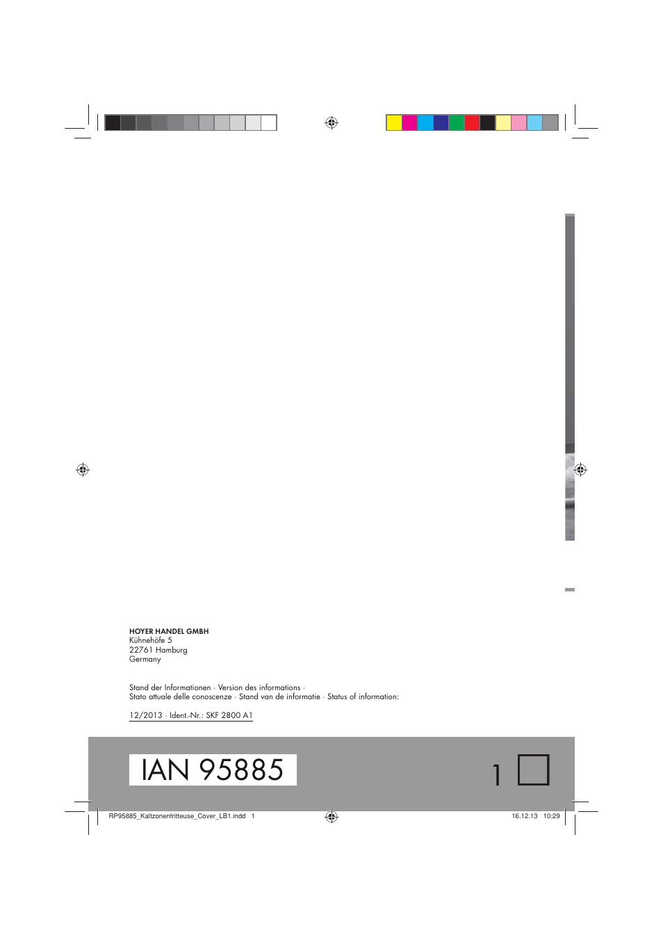 Silvercrest SKF 2800 A1 User Manual | Page 74 / 74