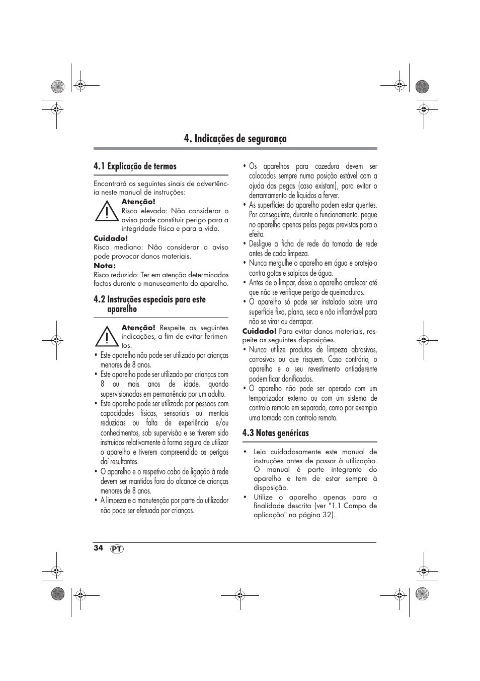 Indicações de segurança | Silvercrest SKF 2800 A1 User Manual | Page 36 / 78