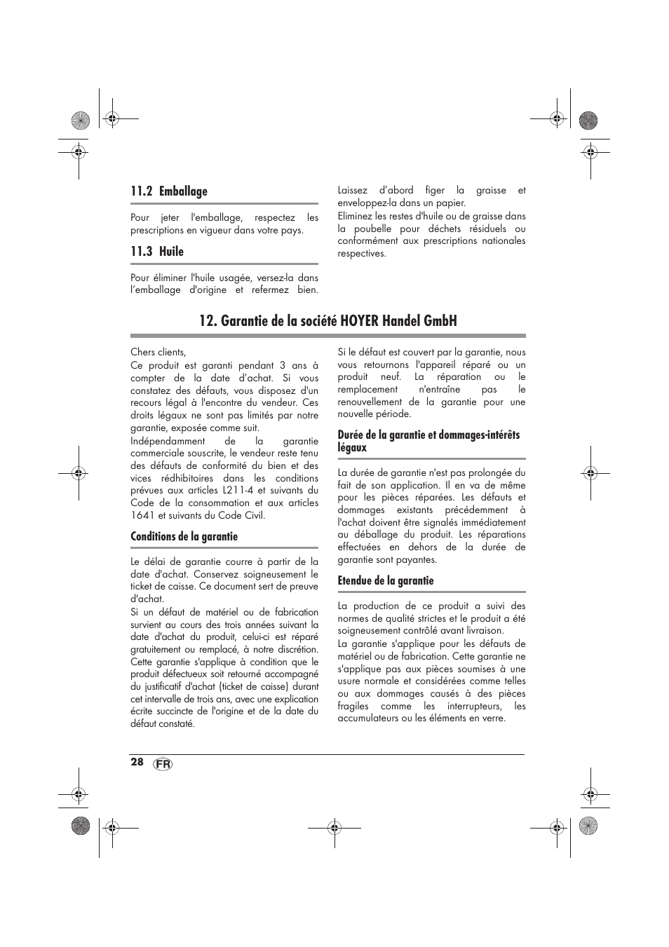 Garantie de la société hoyer handel gmbh | Silvercrest SFM 840 A2 User Manual | Page 30 / 74