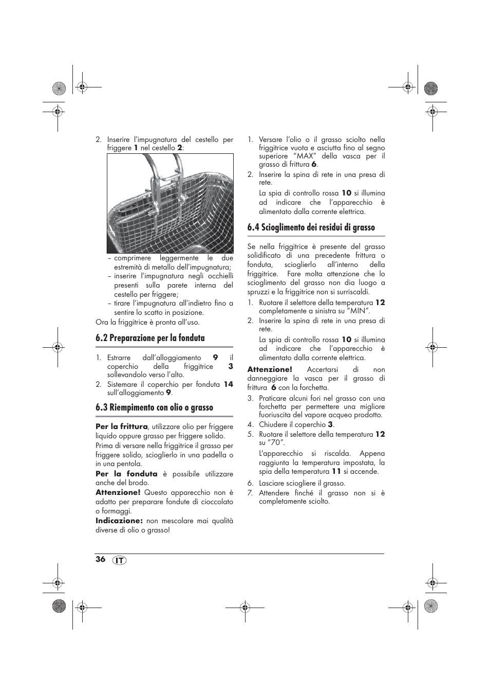 2 preparazione per la fonduta, 3 riempimento con olio o grasso, 4 scioglimento dei residui di grasso | Silvercrest SFM 840 A2 User Manual | Page 38 / 74