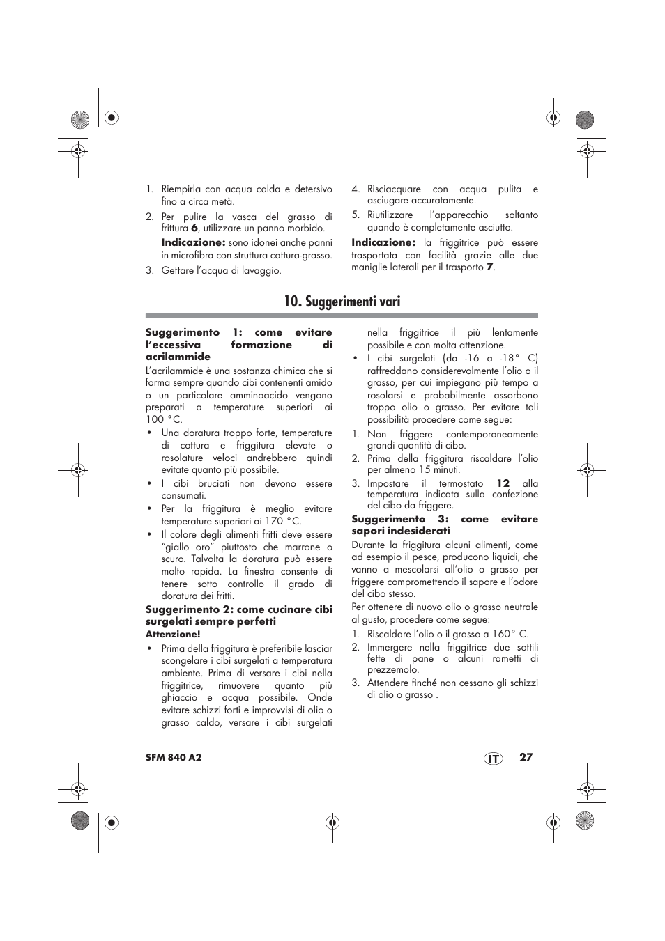 Suggerimenti vari | Silvercrest SFM 840 A2 User Manual | Page 29 / 74