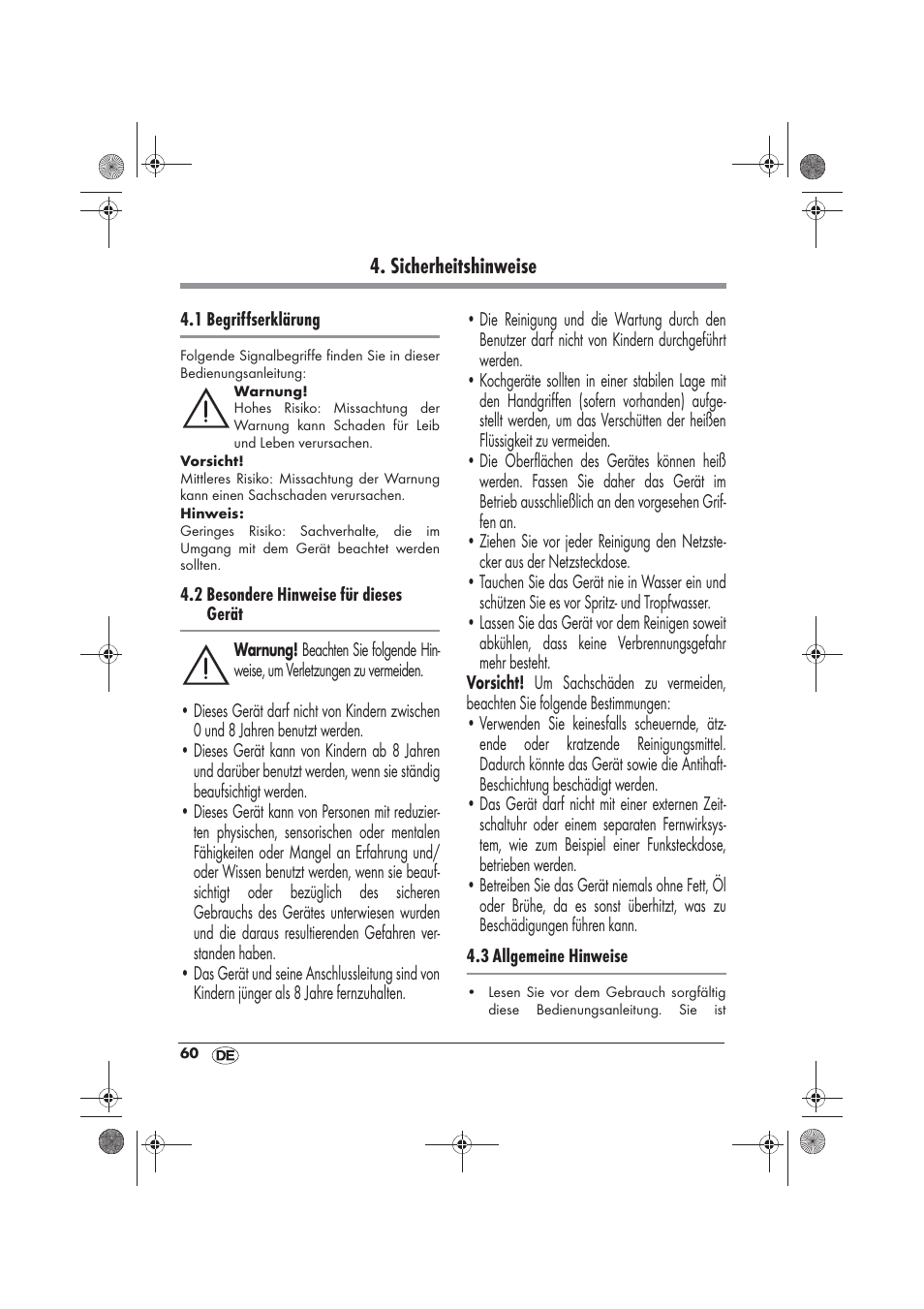 Sicherheitshinweise | Silvercrest SFM 840 A2 User Manual | Page 62 / 74