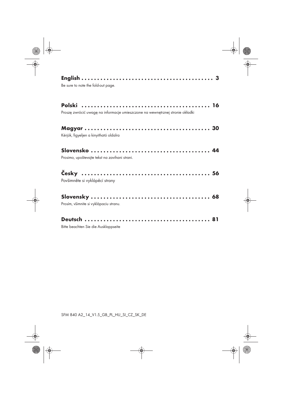 Silvercrest SFM 840 A2 User Manual | Page 2 / 98