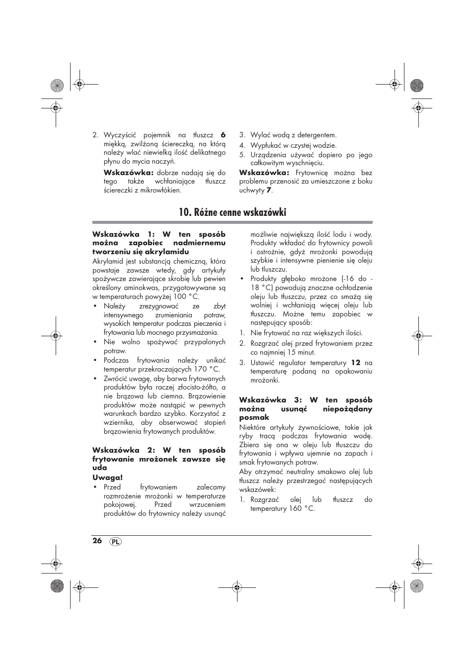 Różne cenne wskazówki | Silvercrest SFM 840 A2 User Manual | Page 28 / 98