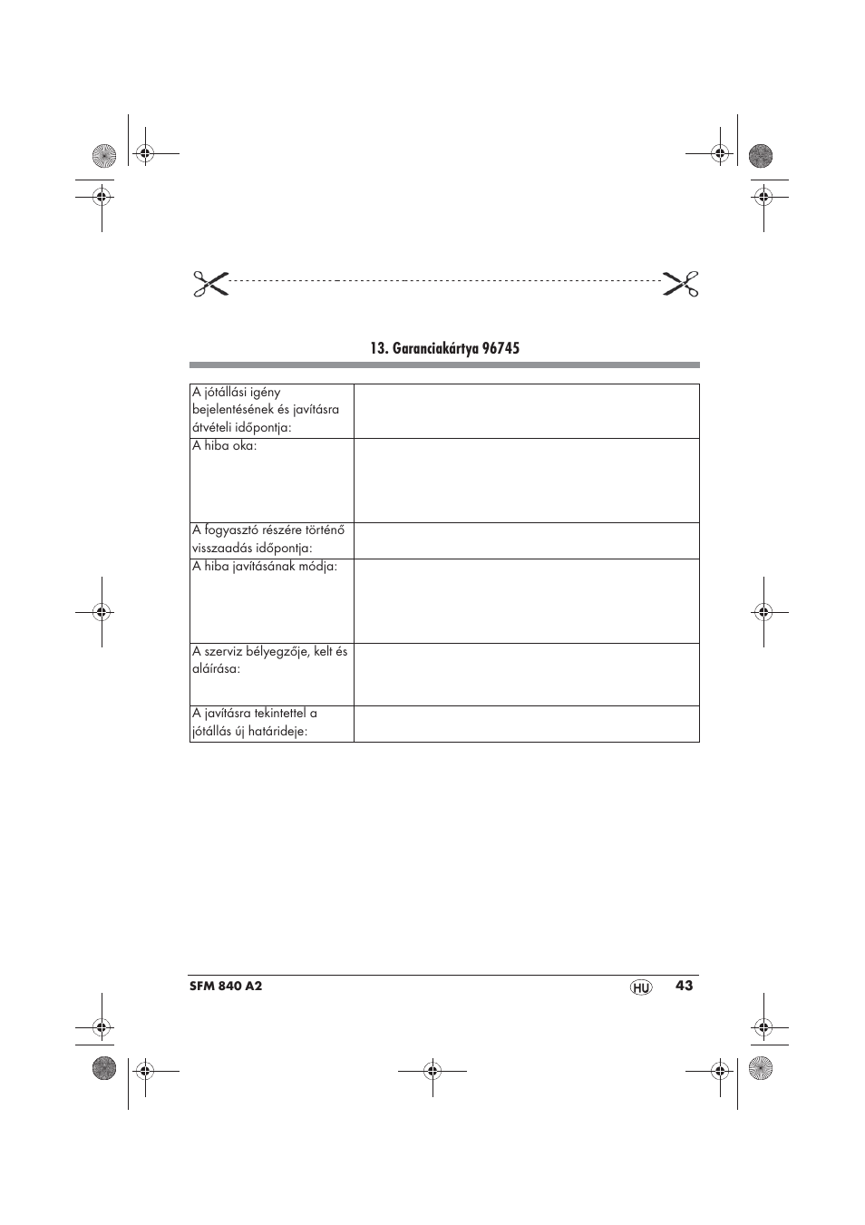 Silvercrest SFM 840 A2 User Manual | Page 45 / 98