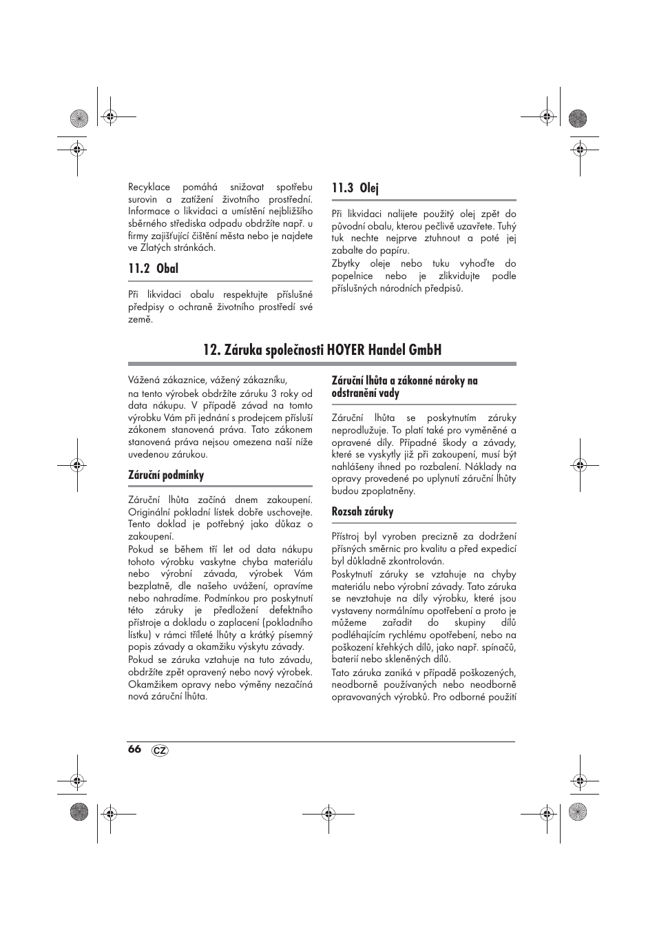 Záruka společnosti hoyer handel gmbh | Silvercrest SFM 840 A2 User Manual | Page 68 / 98