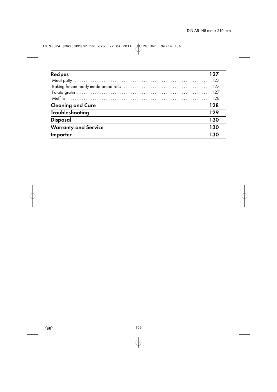 Silvercrest SMW 900 EDS B2 User Manual | Page 109 / 134