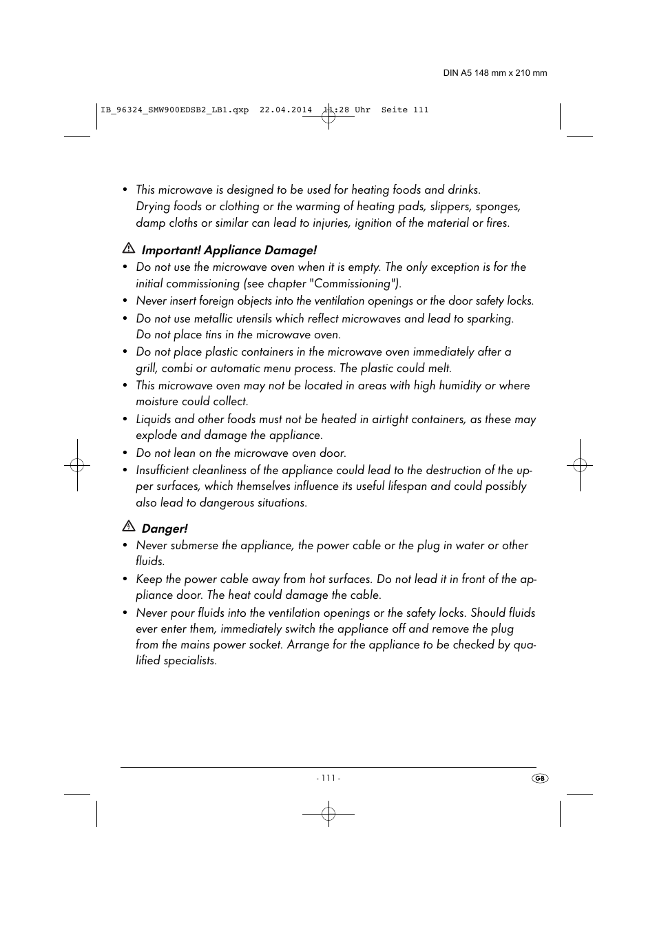 Silvercrest SMW 900 EDS B2 User Manual | Page 114 / 134