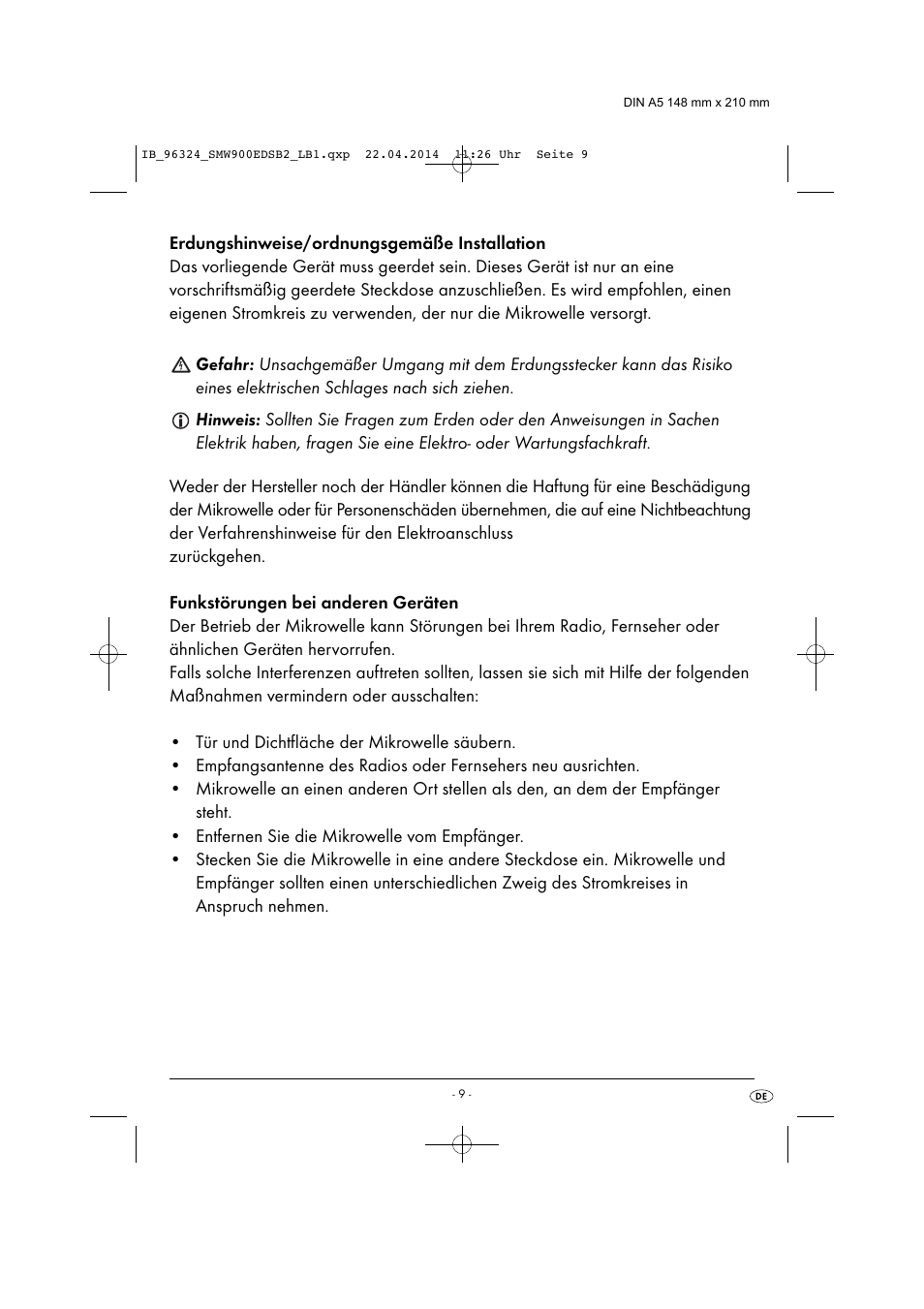 Silvercrest SMW 900 EDS B2 User Manual | Page 12 / 134