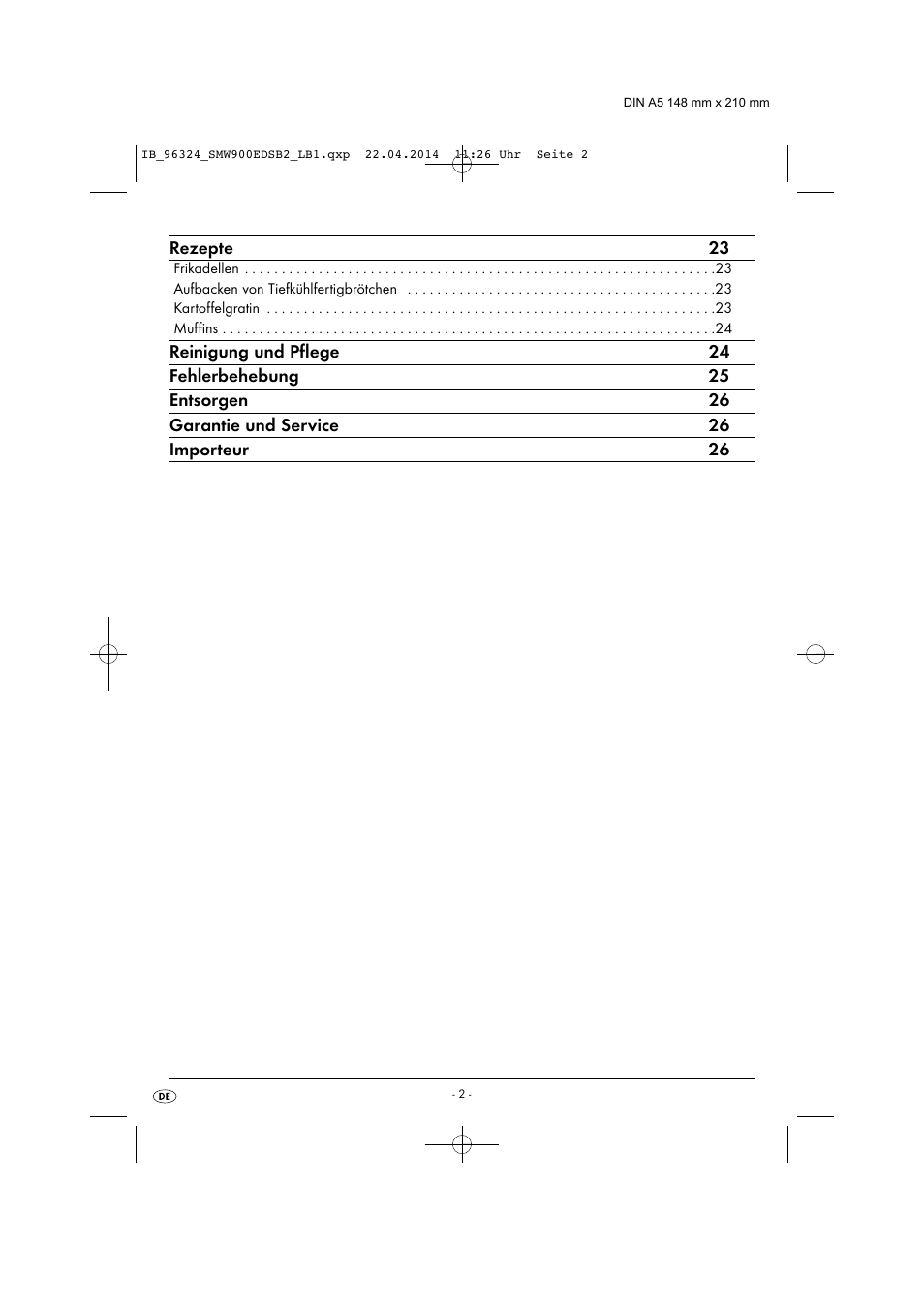 Silvercrest SMW 900 EDS B2 User Manual | Page 5 / 134