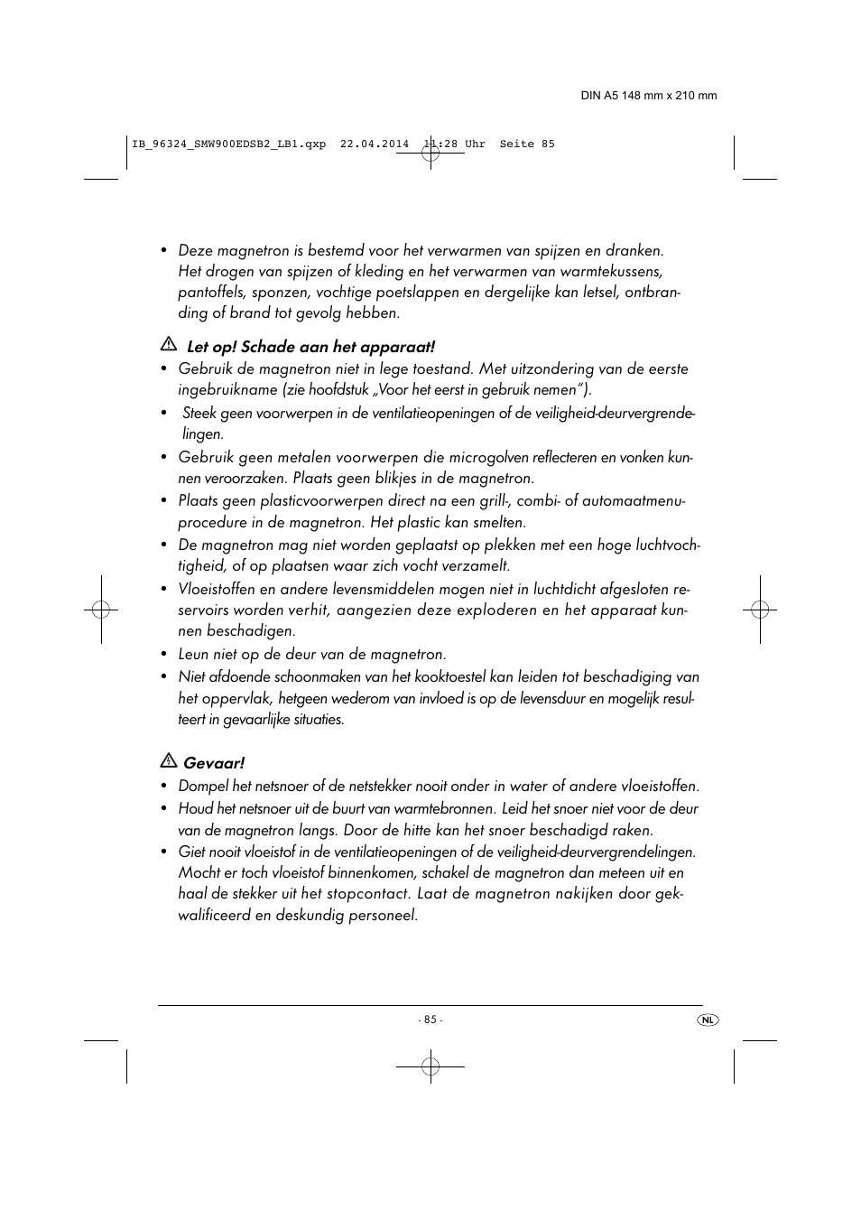 Silvercrest SMW 900 EDS B2 User Manual | Page 88 / 134