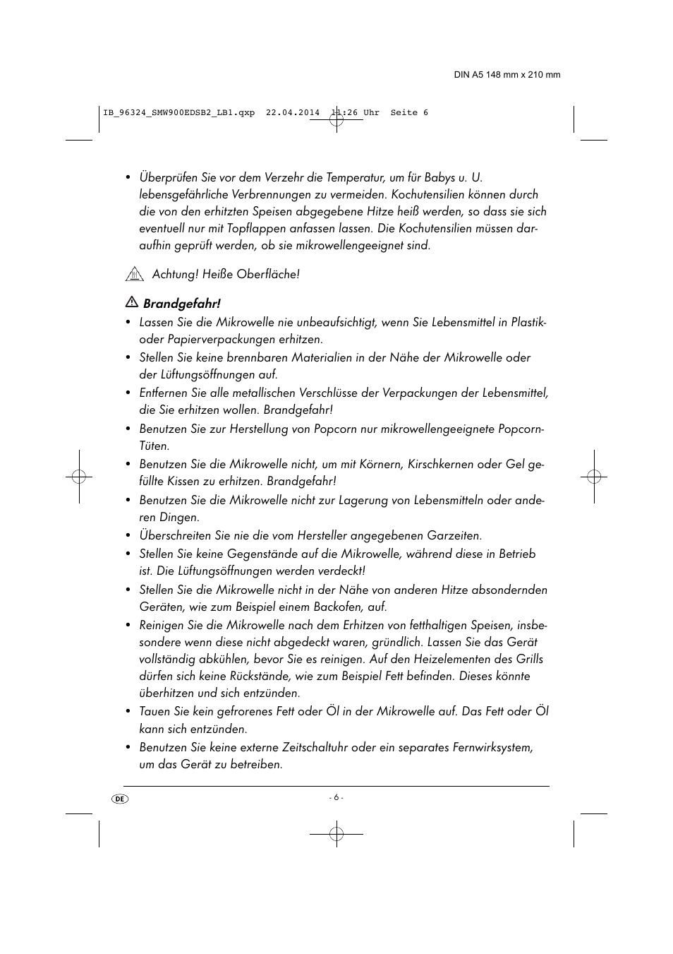 Silvercrest SMW 900 EDS B2 User Manual | Page 9 / 134