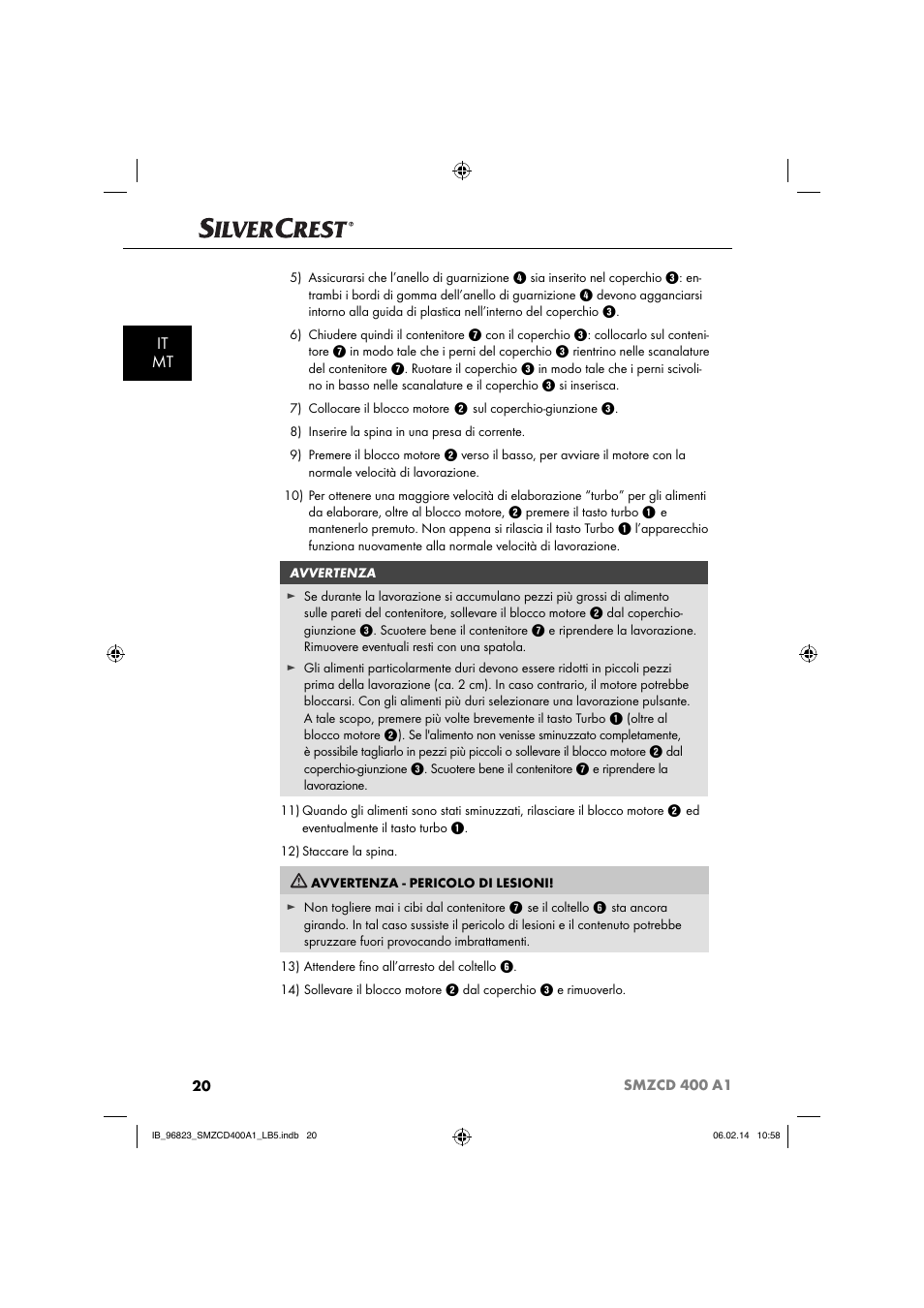 It mt | Silvercrest SMZCD 400 A1 User Manual | Page 23 / 64