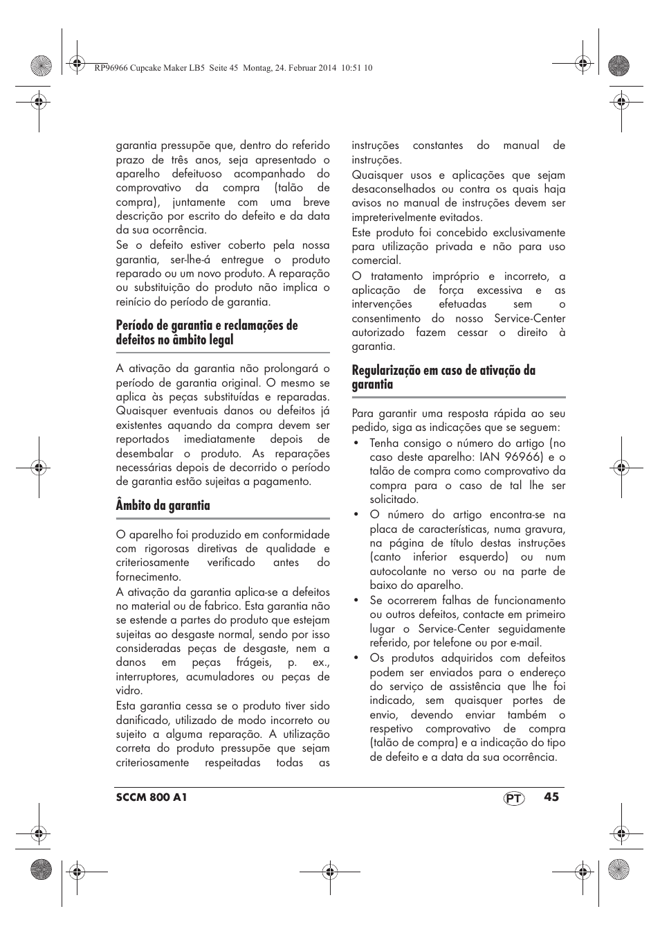 Silvercrest SCCM 800 A1 User Manual | Page 47 / 78