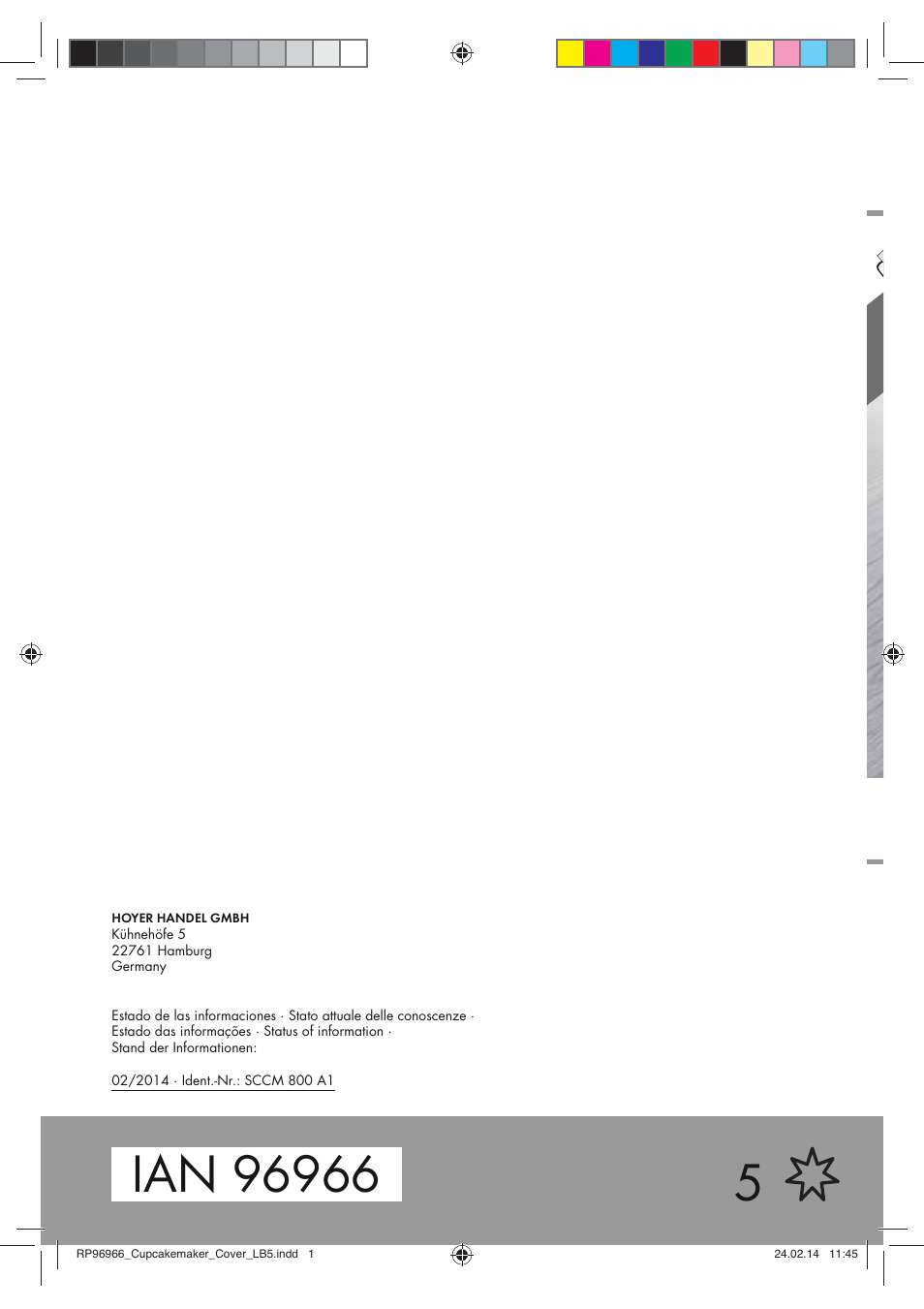 Silvercrest SCCM 800 A1 User Manual | Page 78 / 78