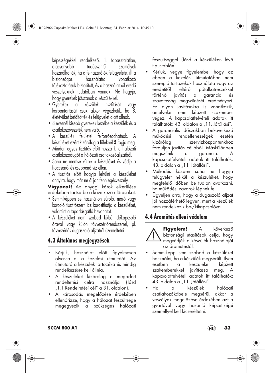 Silvercrest SCCM 800 A1 User Manual | Page 35 / 102