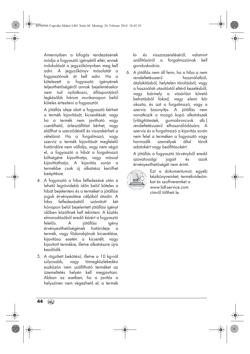 Silvercrest SCCM 800 A1 User Manual | Page 46 / 102