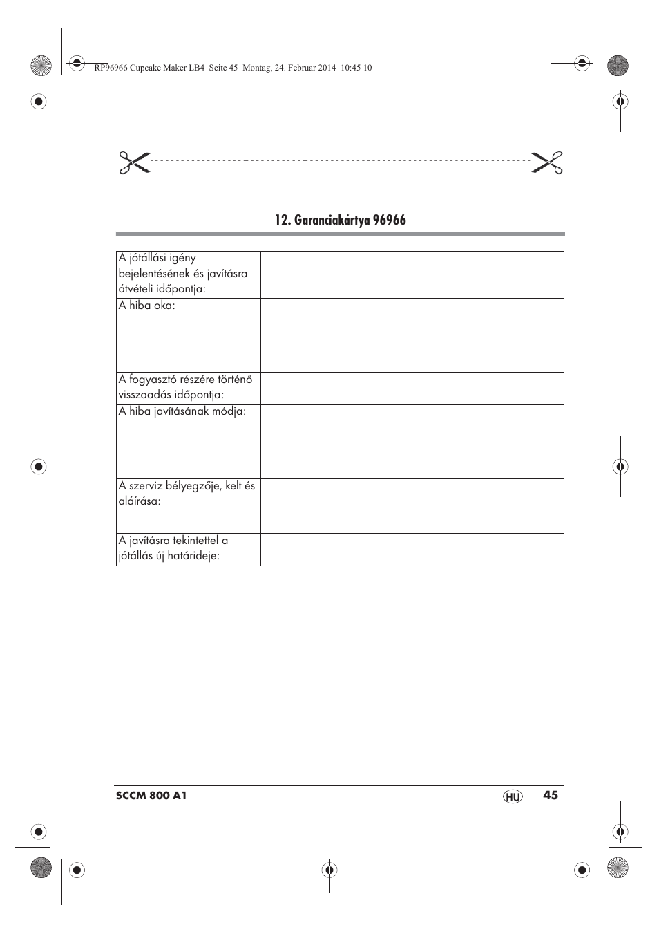 Silvercrest SCCM 800 A1 User Manual | Page 47 / 102