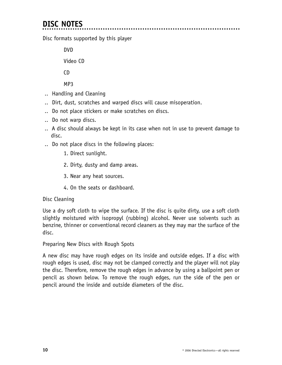 Directed Video DP1020 User Manual | Page 10 / 42