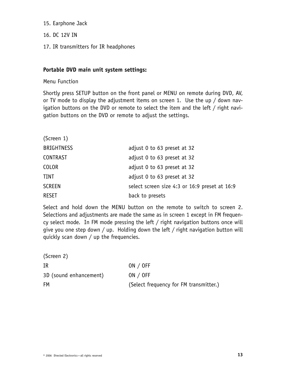 Directed Video DP1020 User Manual | Page 13 / 42