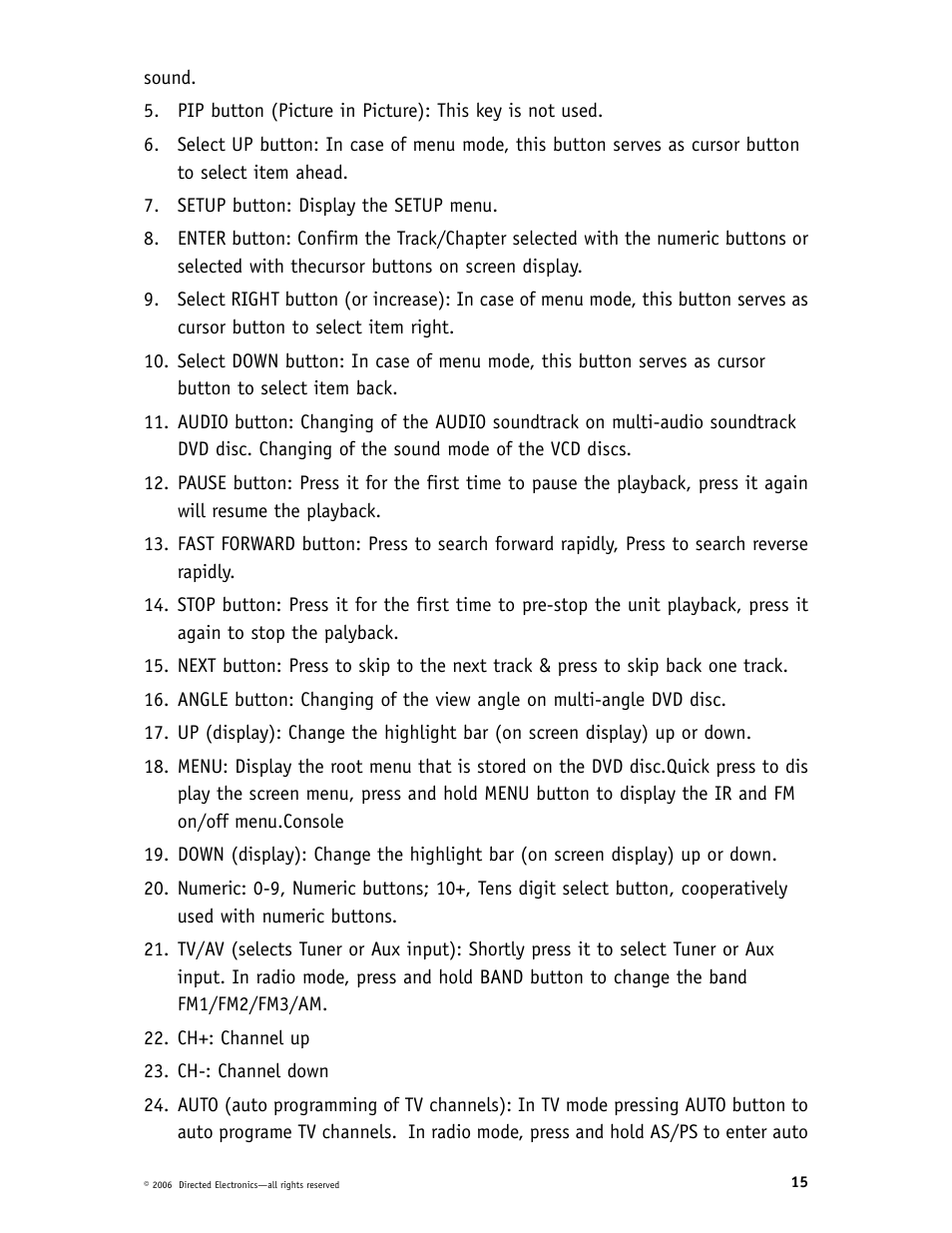 Directed Video DP1020 User Manual | Page 15 / 42