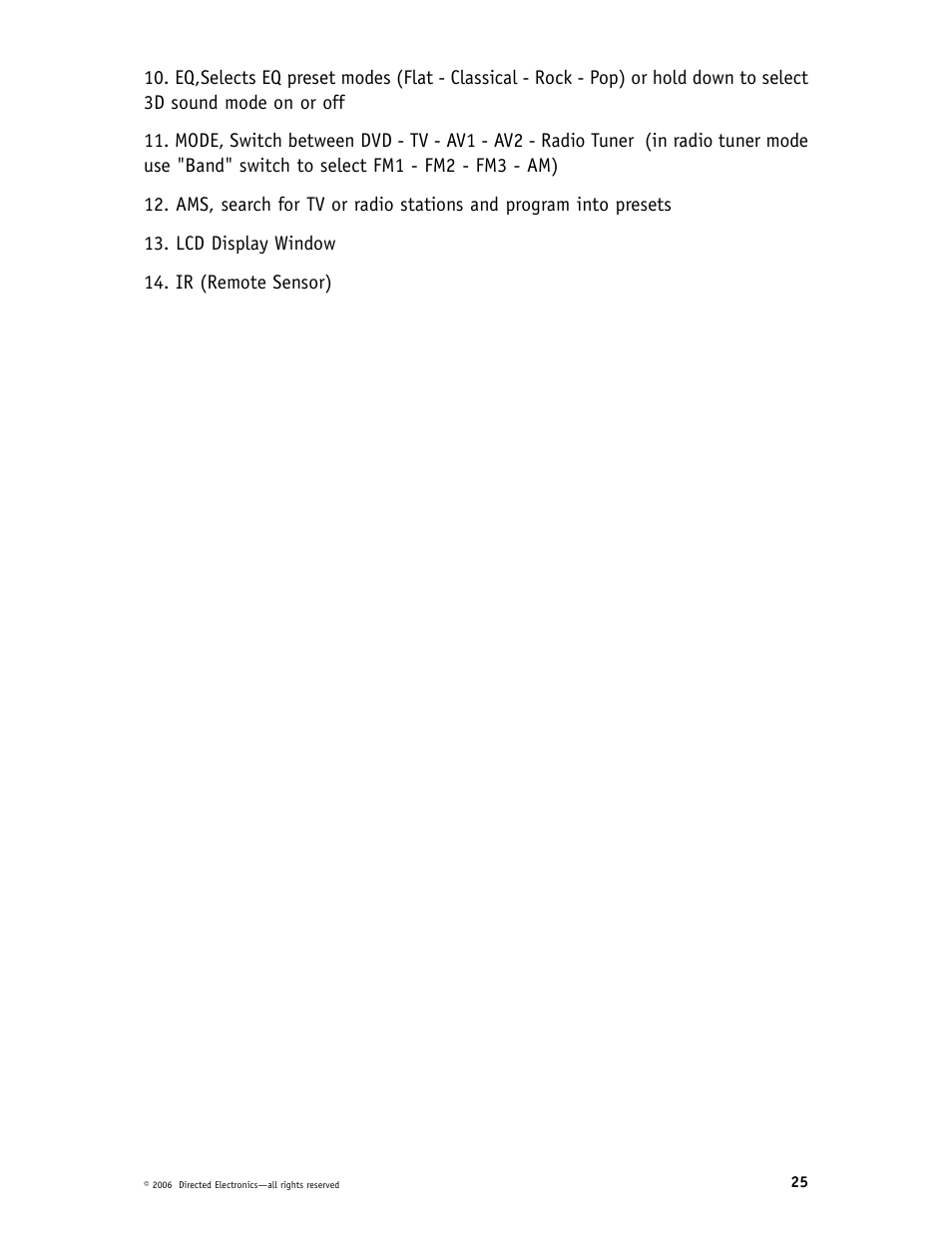 Directed Video DP1020 User Manual | Page 25 / 42