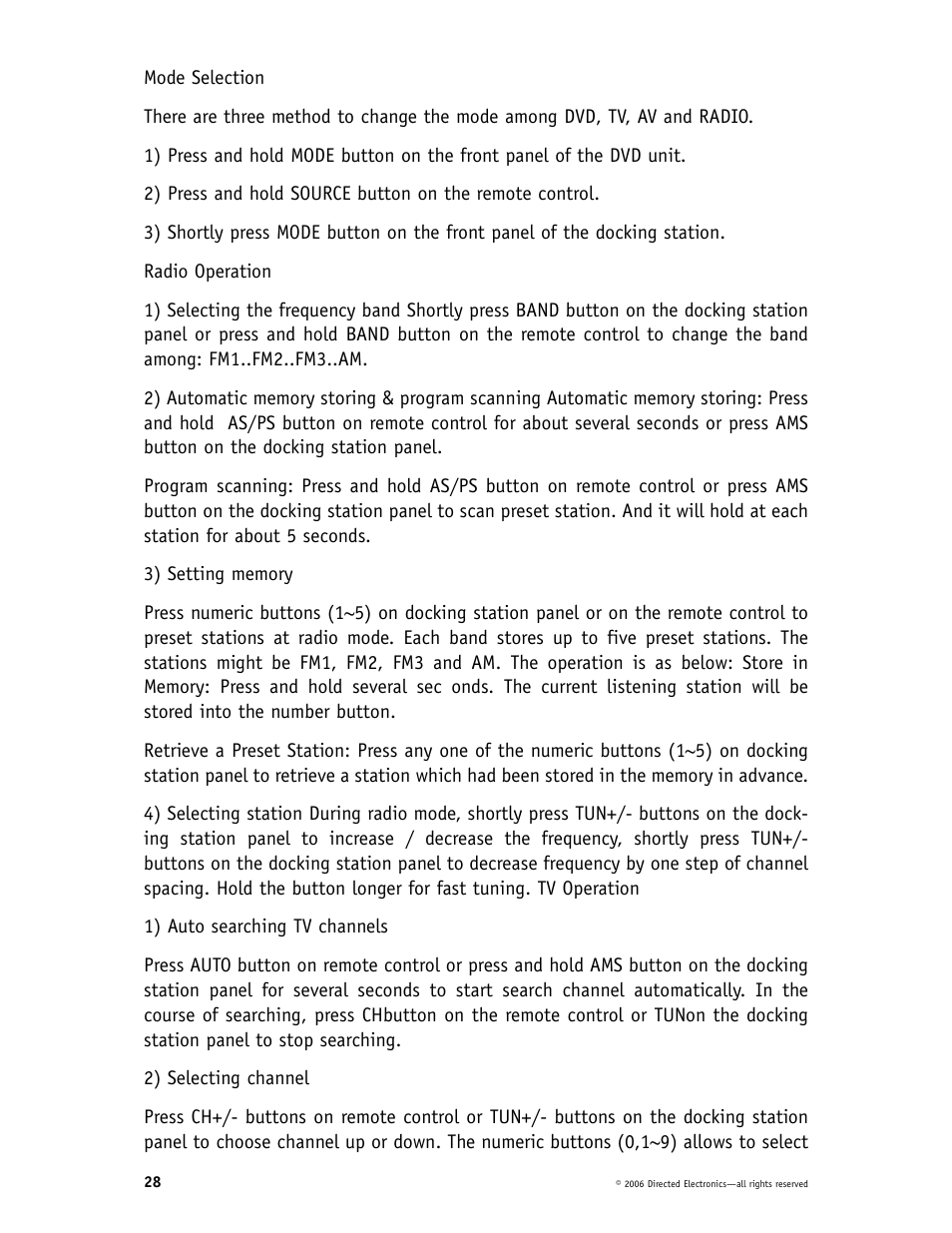 Directed Video DP1020 User Manual | Page 28 / 42