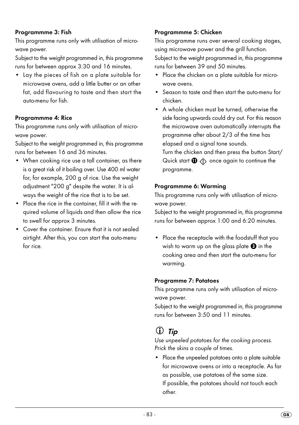 Silvercrest SMW 800 B2 User Manual | Page 86 / 113