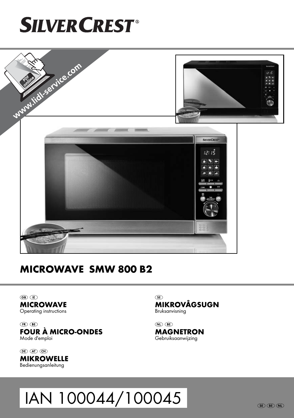 Silvercrest SMW 800 B2 User Manual | 111 pages