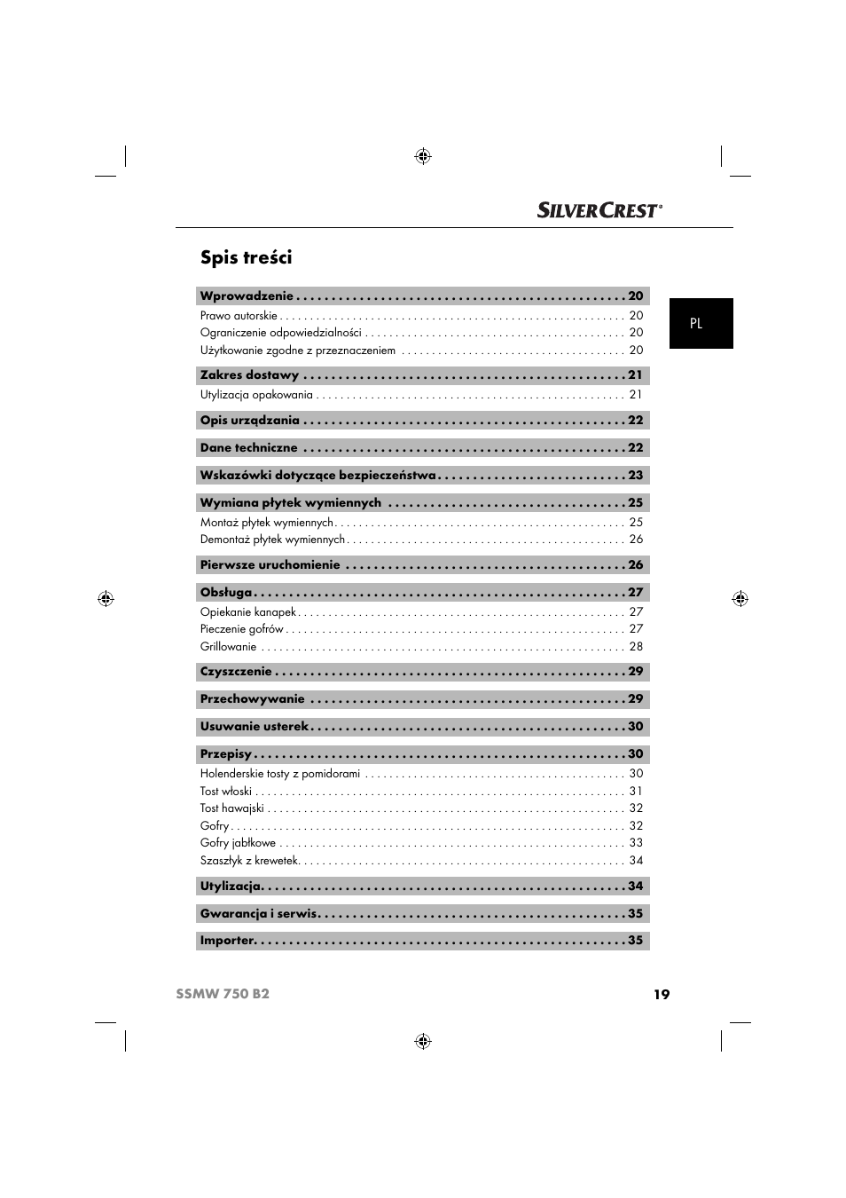 Silvercrest SSMW 750 B2 User Manual | Page 22 / 111