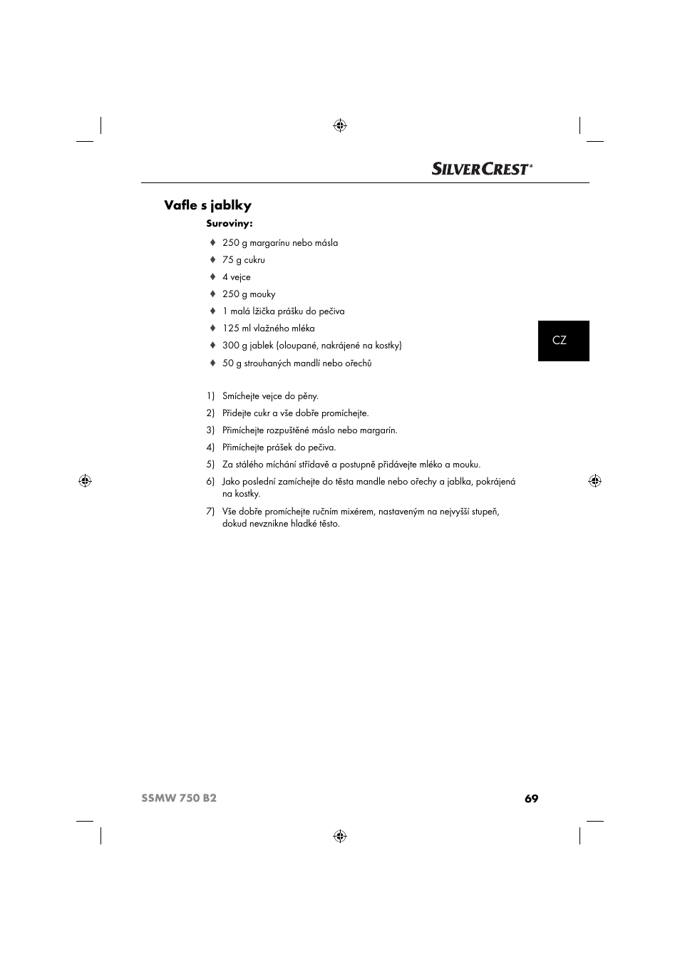 Vaﬂ e s jablky | Silvercrest SSMW 750 B2 User Manual | Page 72 / 111