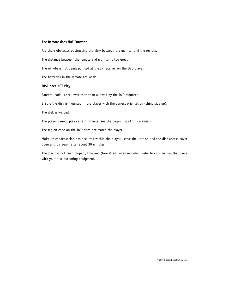 Directed Video DV-POD User Manual | Page 30 / 32