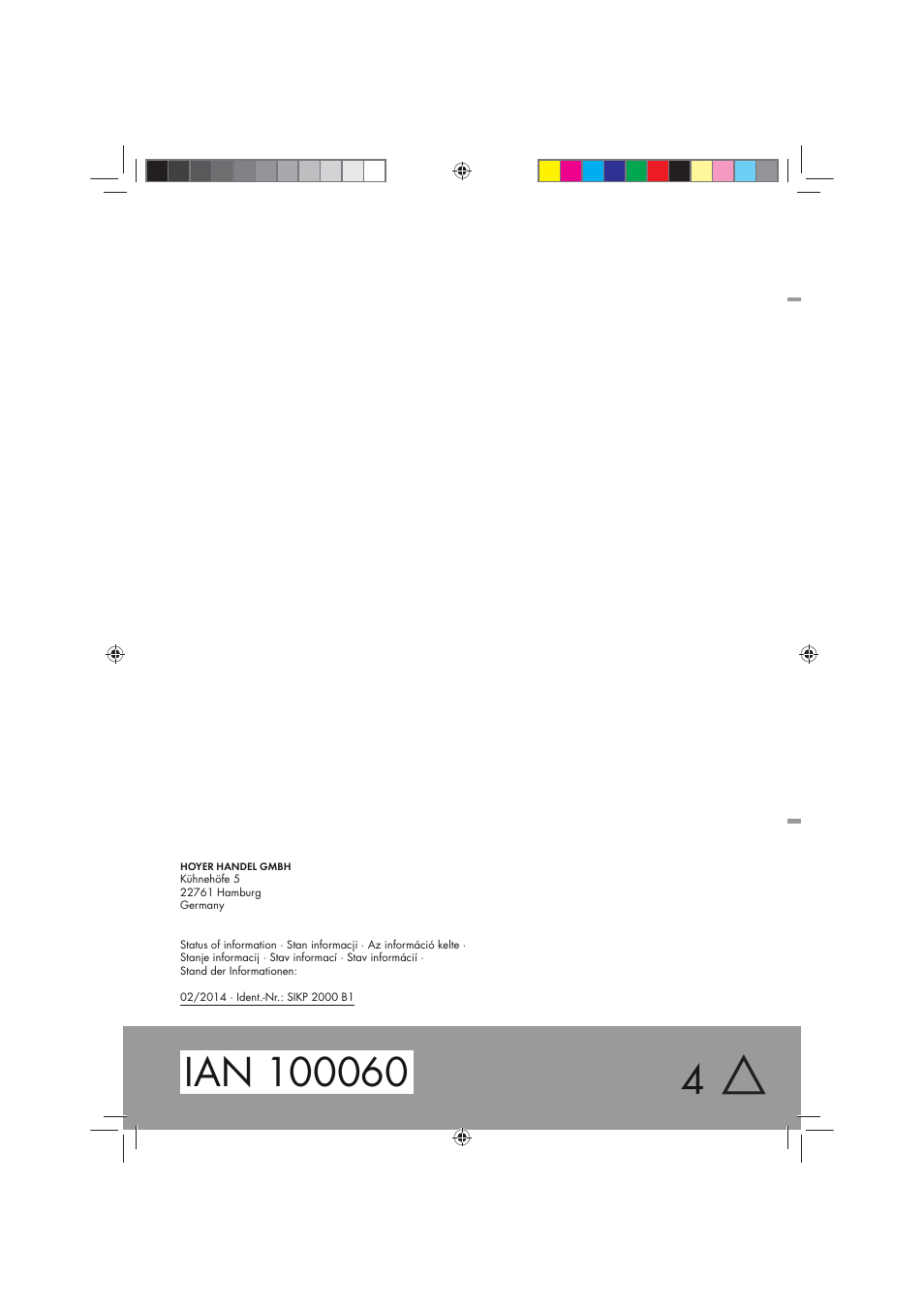 Silvercrest SIKP 2000 B1 User Manual | Page 78 / 78