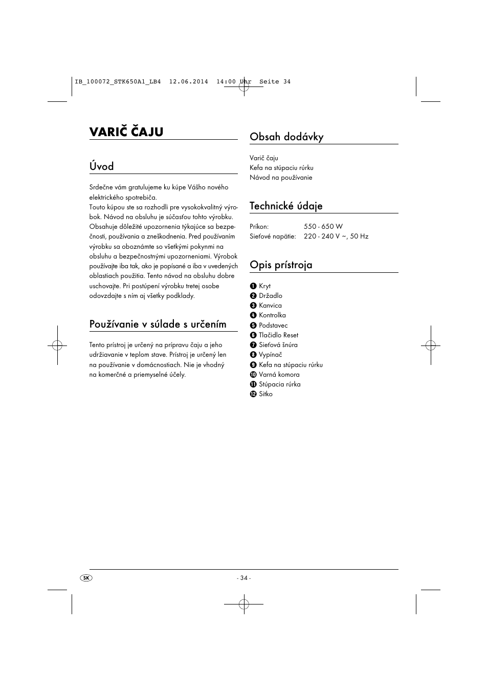 Silvercrest STK 650 A1 User Manual | Page 37 / 52