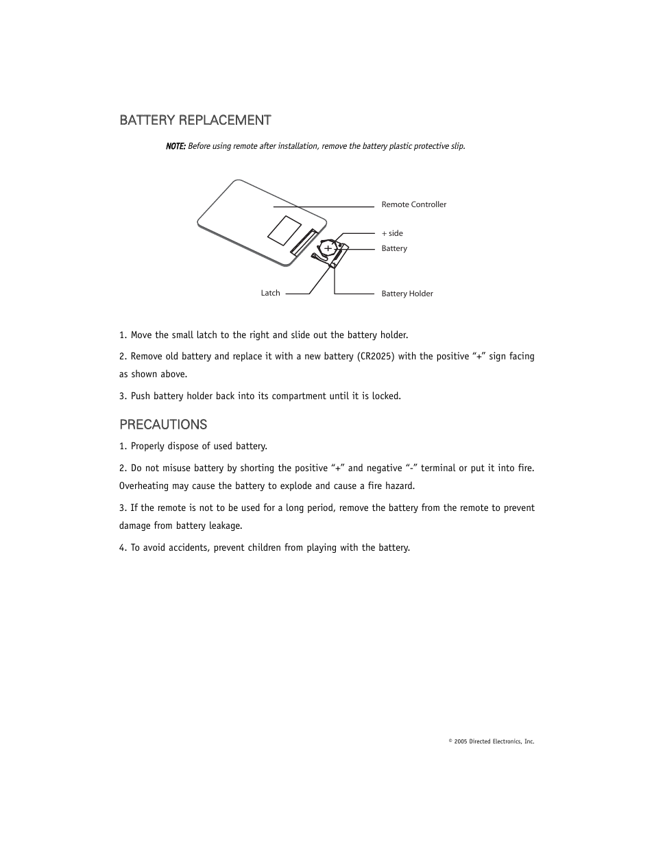 Directed Electronics OHV901 User Manual | Page 12 / 27