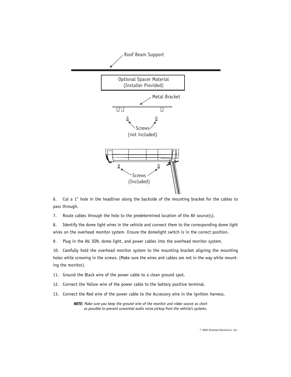 Directed Electronics OHV901 User Manual | Page 22 / 27