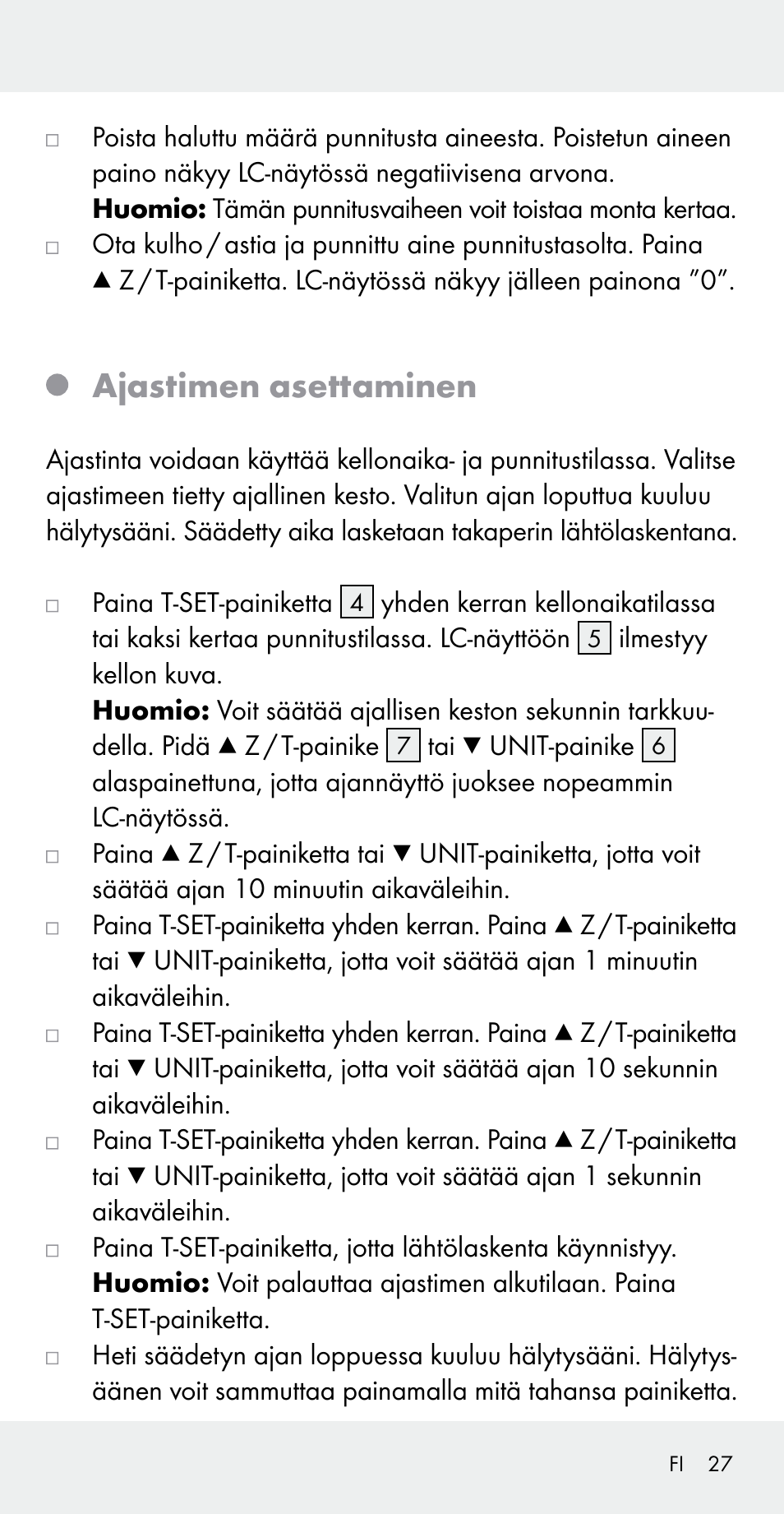 Ajastimen asettaminen | Silvercrest Z31183 User Manual | Page 27 / 103