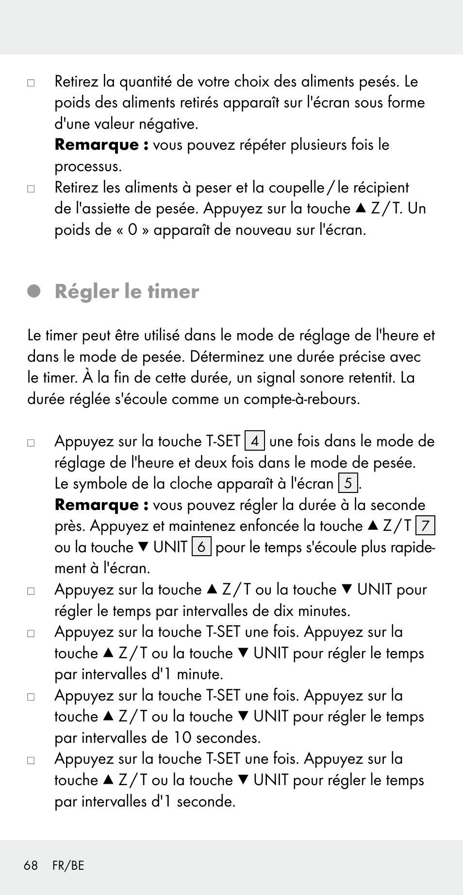 Régler le timer | Silvercrest Z31183 User Manual | Page 68 / 103
